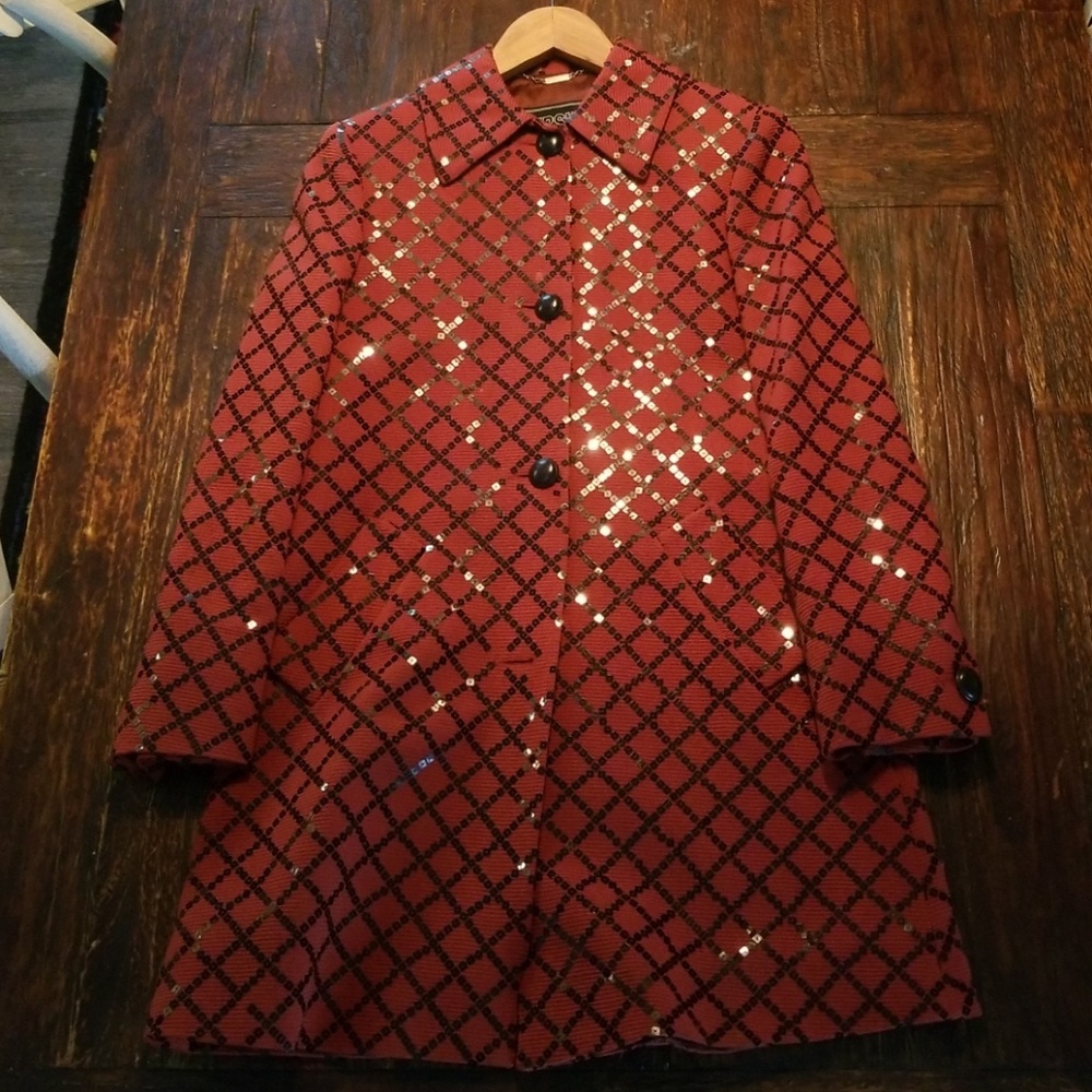 Gianni Versace "Versus" wool red coat